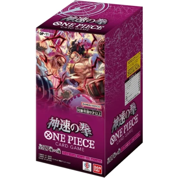 OP-11 A FIST OF DIVINE SPEED Booster Box Japanese ONE PIECE CARD